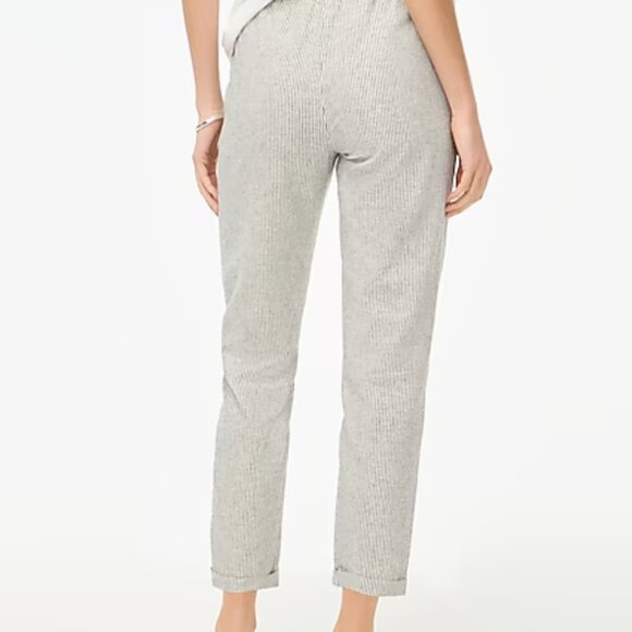 J. Crew Black and White Striped Cropped Pants - Picture 7 of 8